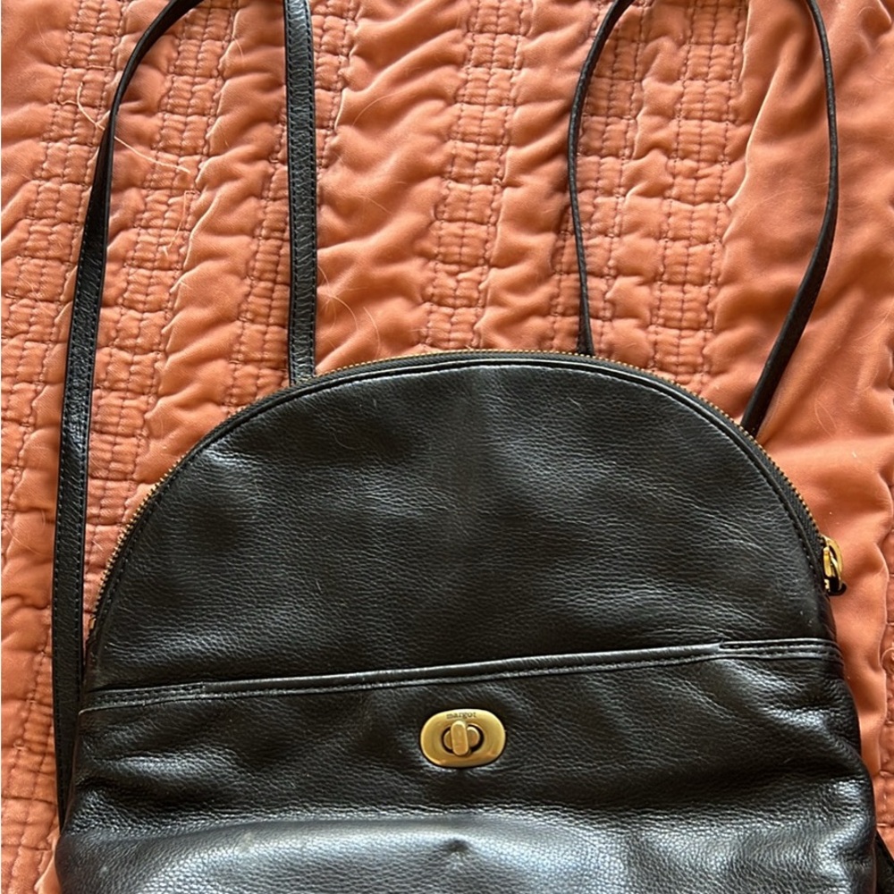Black Leather Shoulder Bag